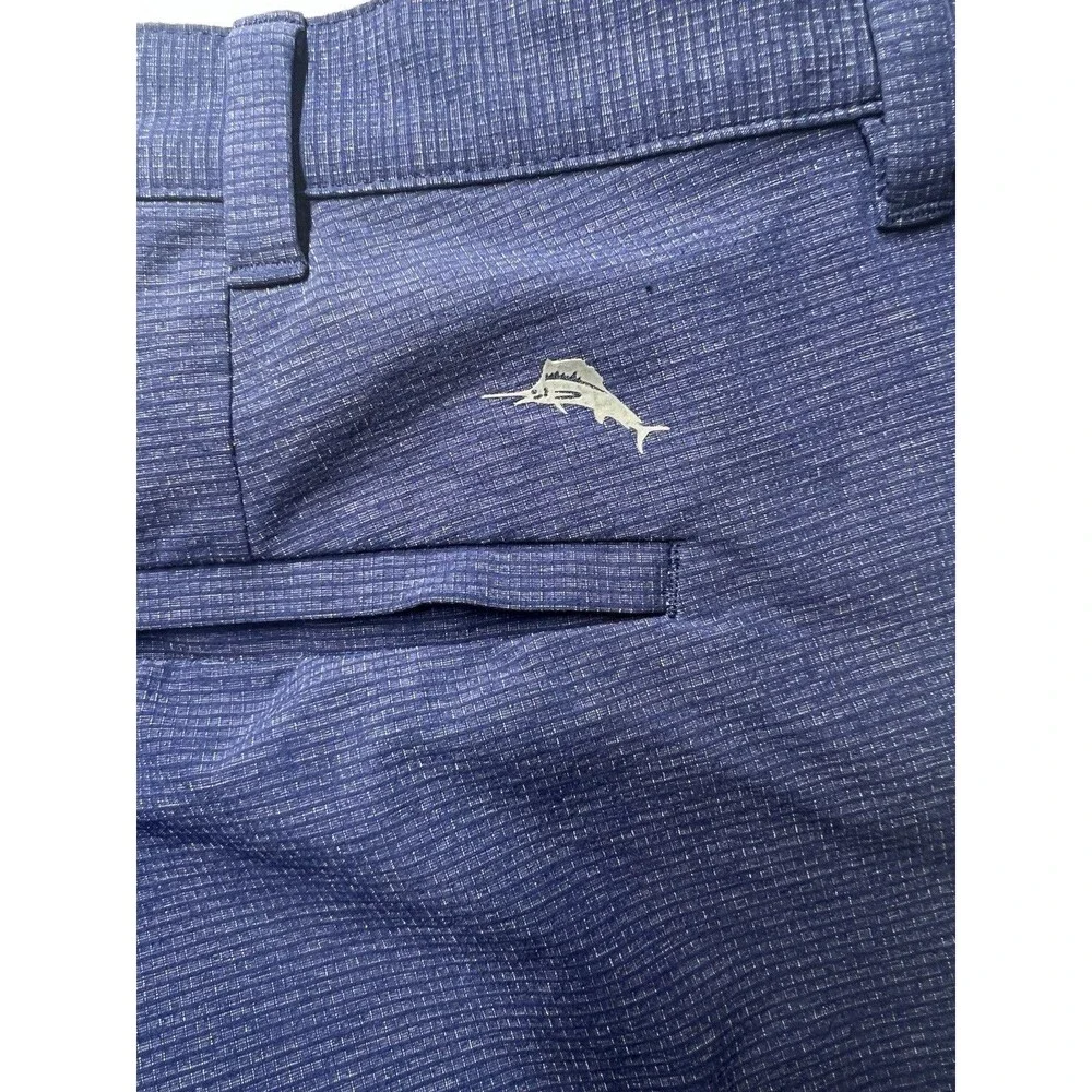 Tommy Bahama Shorts Mens 42 LG Navy Chip Shot Island Zone Golf Shorts Ripstop